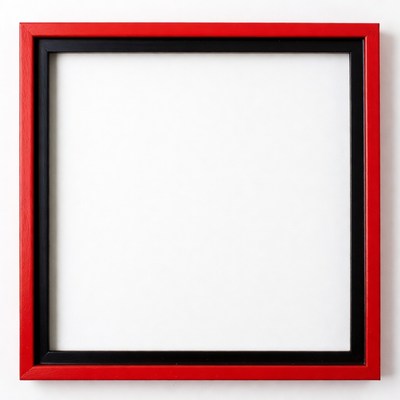 Empty frame with red and black colors