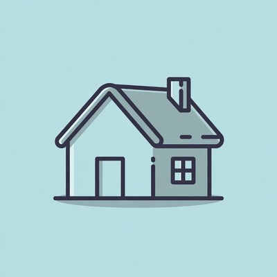Simple house design in light color