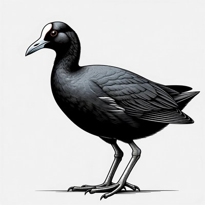 Bird standing on its legs