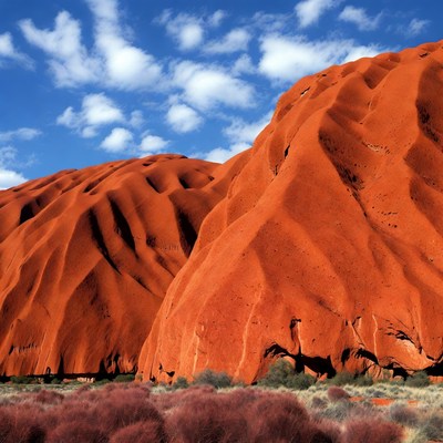 Uluru rock formation in australia
