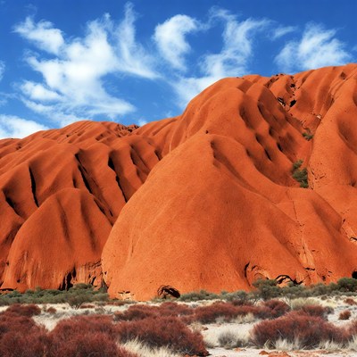 Red rock formations in australia