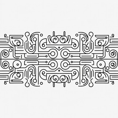 Simple line pattern design for decor