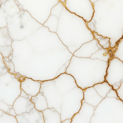 White marble with gold veins