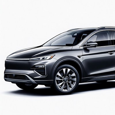 New electric suv model on display