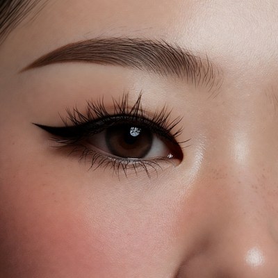 Close-up of eye with makeup