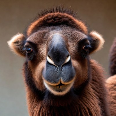 Camel looking directly at camera