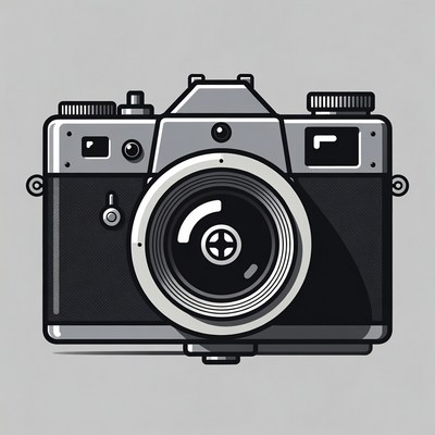 Vintage camera with detailed design