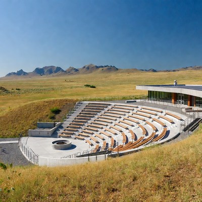 Outdoor theater in open landscape
