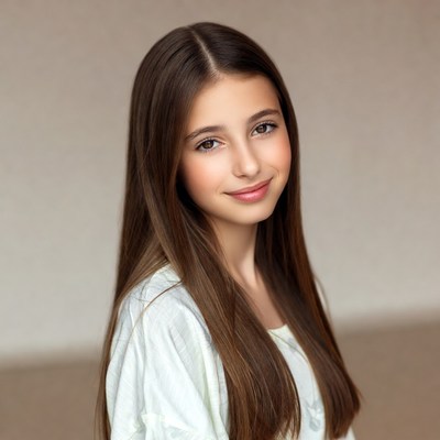 Young girl smiles for the camera