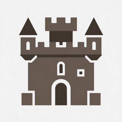 Castle outline design for kids