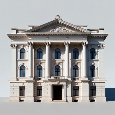 Historic building with columns and details