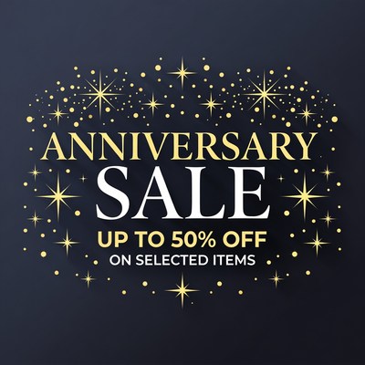 Celebrate with anniversary sale discounts