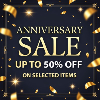 Anniversary sale offers discounts on items