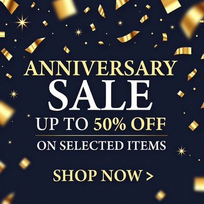 Special sale event for anniversary celebration