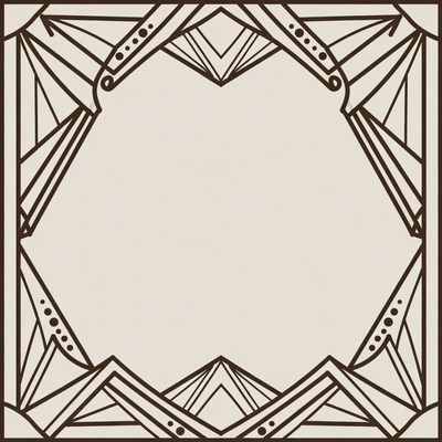 Decorative border design in simple lines