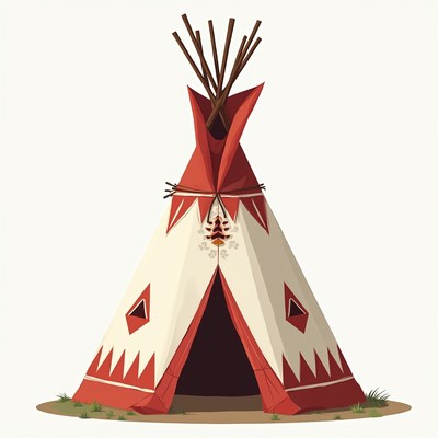 Teepee in a simple design