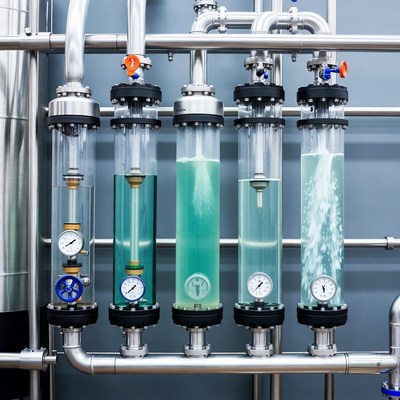 Water treatment process in facility setting