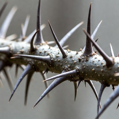 Spiky branch in natural setting