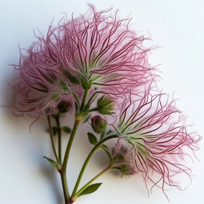 Pink flower with delicate details