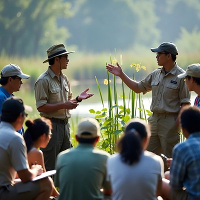 Group discusses nature near water