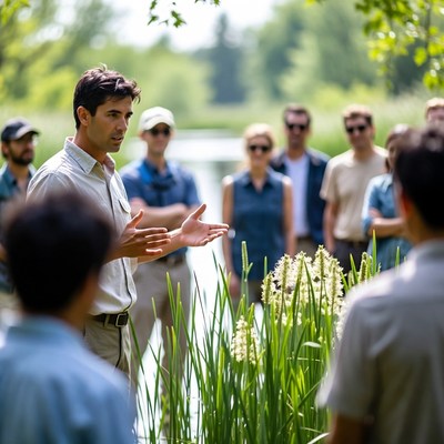 Group learns about nature in the park