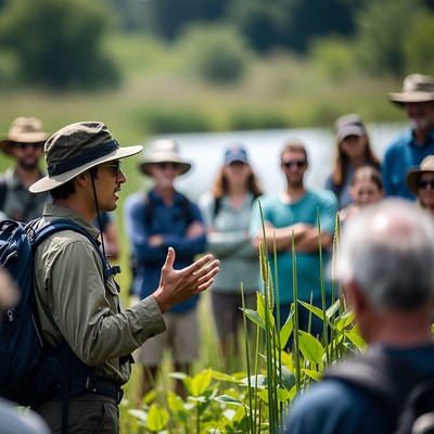 Group learns about plants by the water