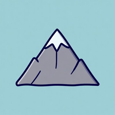 Snow capped mountain against blue sky