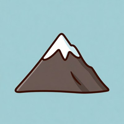 Mountain with snow cap