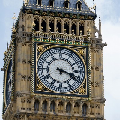 Big ben clock tower in london
