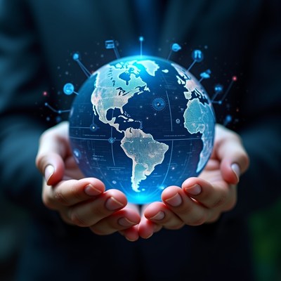 Holding the world in hands