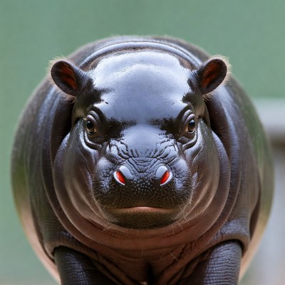 Hippopotamus at the zoo