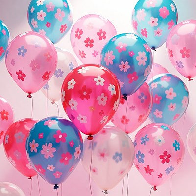 Colorful balloons for a celebration