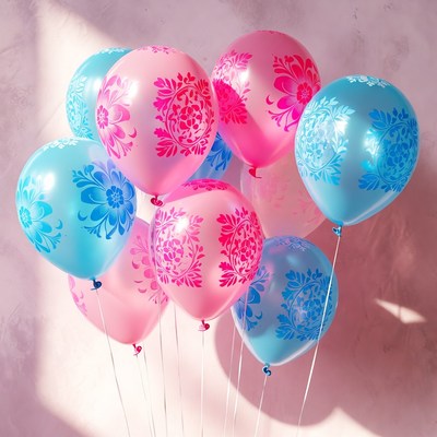 Colorful balloons for a celebration