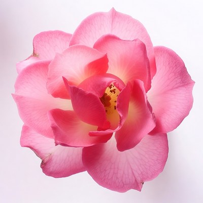 Pink rose with delicate petals