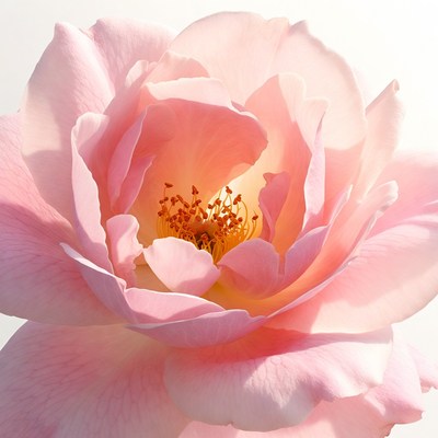 Close up of a pink rose flower