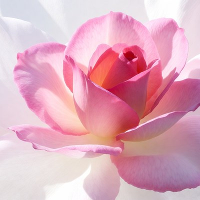 Close up of a pink rose flower