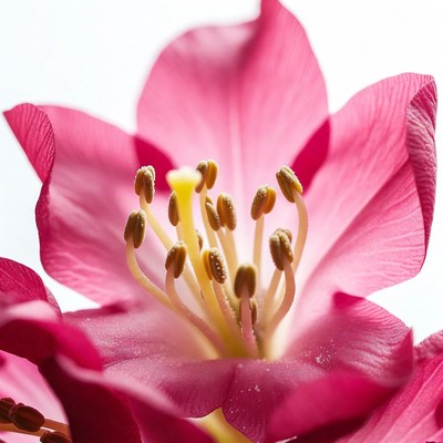 Close look at pink flower details