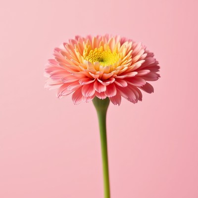 Beautiful flower on pink background