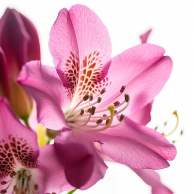 Close up of pink flowers in bloom