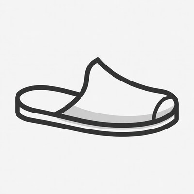 Simple open-toe shoe design for casual wear