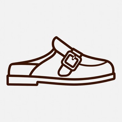 Footwear design of a slide sandal