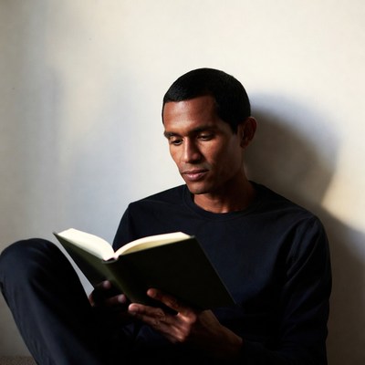 Reading in a quiet space