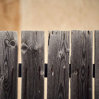 Wooden fence with natural textures and colors