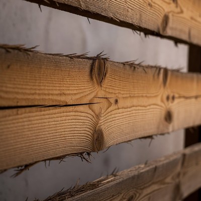 Wooden planks with texture close-up