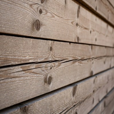 Wooden wall with natural grain patterns