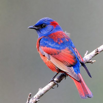 Colorful bird perched on a branch