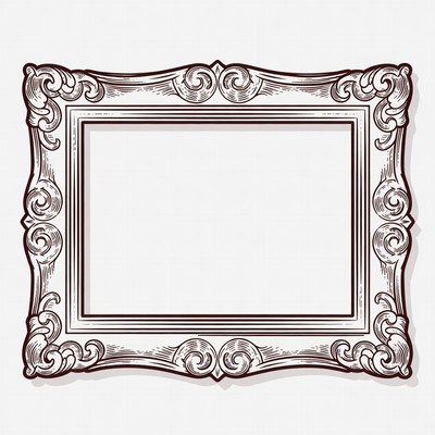 Ornate frame for art display