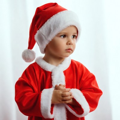 Child in santa costume