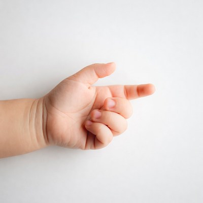 Hand reaching out with fingers extended