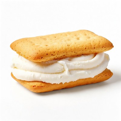 Vanilla ice cream sandwich treat